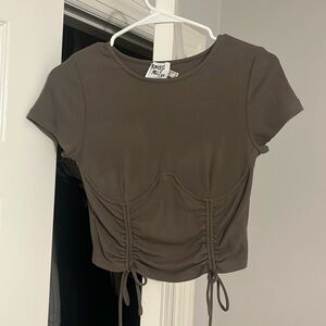 Princess Polly Ribbed Top with Underwire